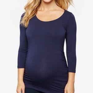 A pea in the pod 3/4 sleeve t-shirt in navy